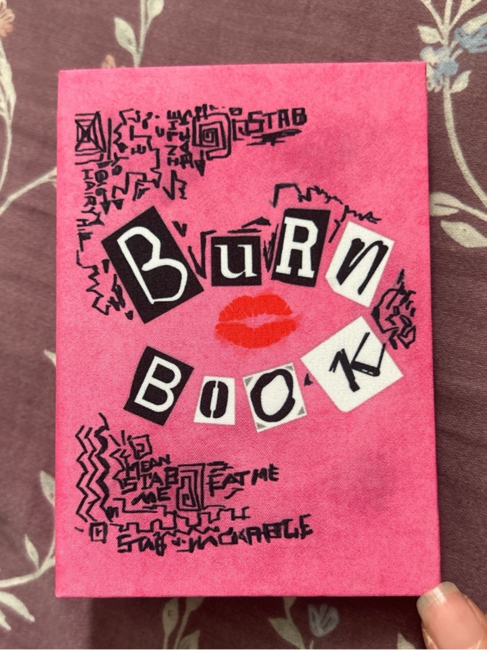 mean girls hardcover burn book wallet